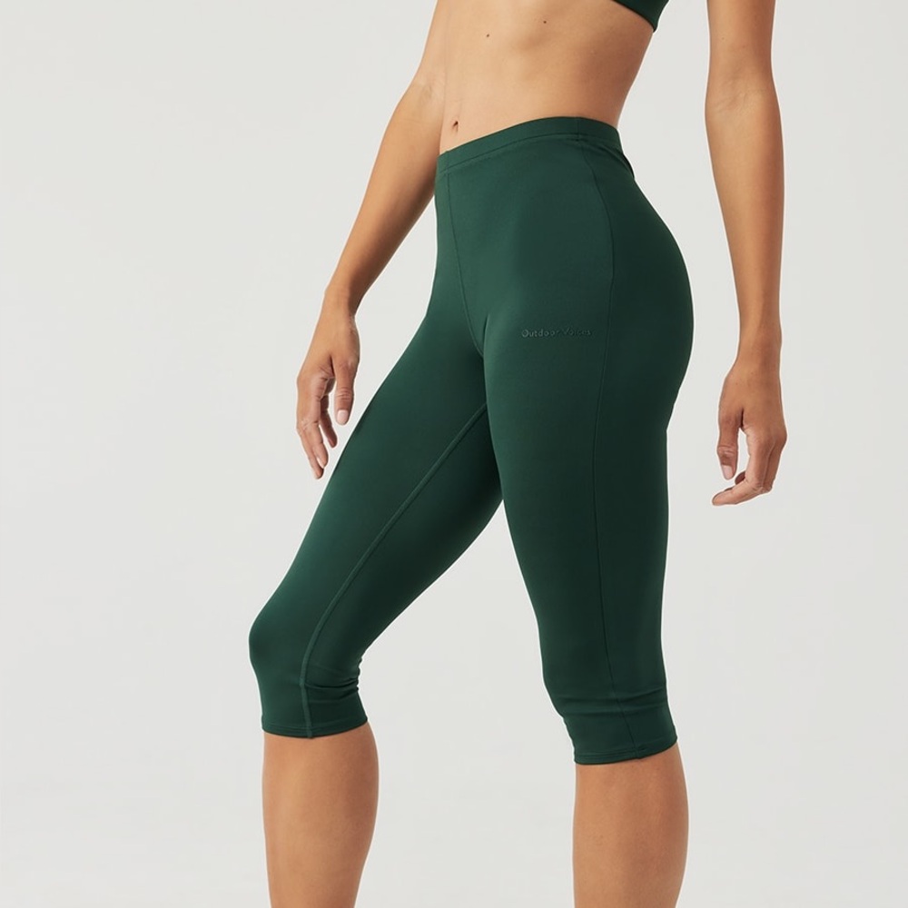 Outdoor Voices Sculpt Kneecap Legging in Pine Size Small